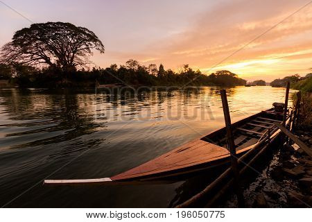 Golden Sunrise On Don Det