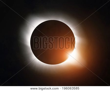 Sun eclipse in the sky