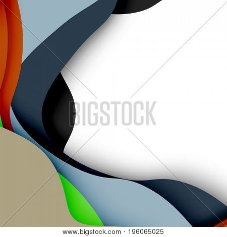 3d abstract background with cut shapes, business presentation, flyer template