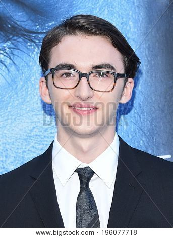 LOS ANGELES - JUL 12:  Isaac Hempstead Wright arrives for the Season 8 premiere of HBO's 'Game of Thrones' on July 12, 2017 in Los Angeles, CA