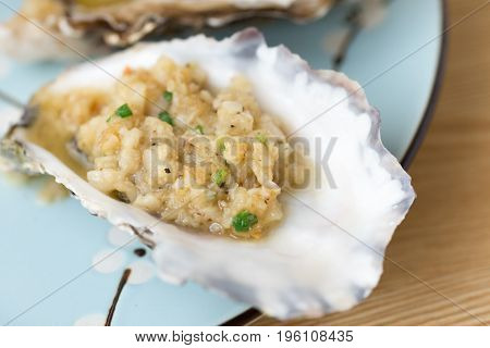 Garlic Grilled Oysters