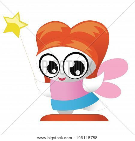 Cute little fairy. Can be used for kid s clothing. Use for print design surface design fashion kids wear