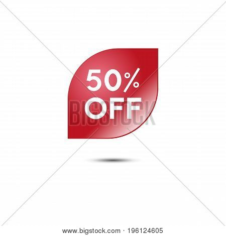 Special offer. Sale. Red tag. Vector illustration.
