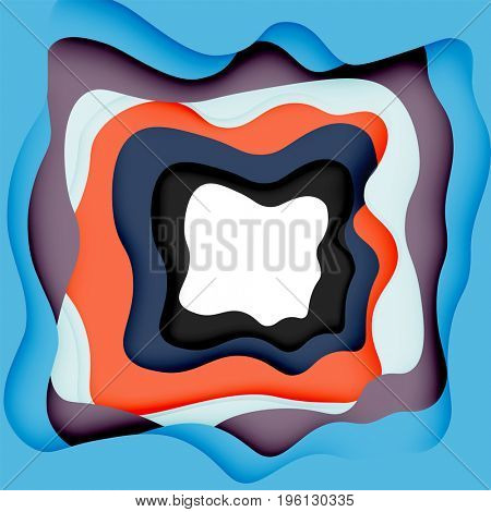3d abstract background with cut shapes, business presentation, flyer template