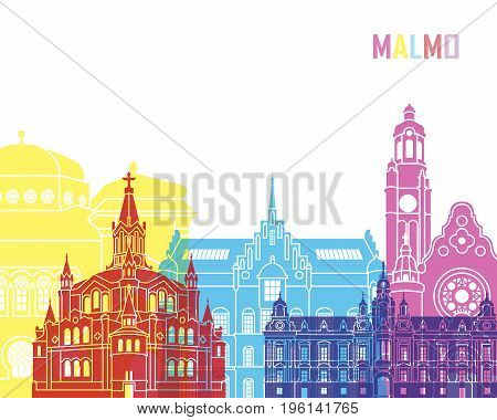 Malmo Skyline Pop