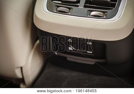Moscow, Russia - May 3, 2017 Volvo V90 Cross Country, Interior View. Test Of New Volvo V90 Cross Cou