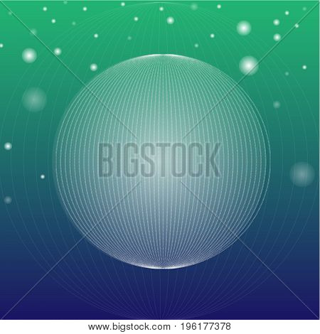 A background with abstract spheres and light effects. EPS 10 Vector and Jpg file.