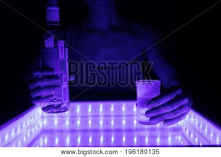 Drunk Woman Alone