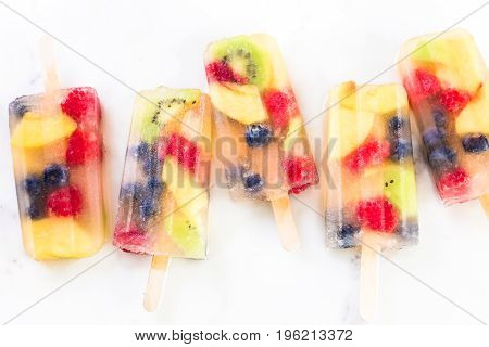 Fresh Fruit Popsicles