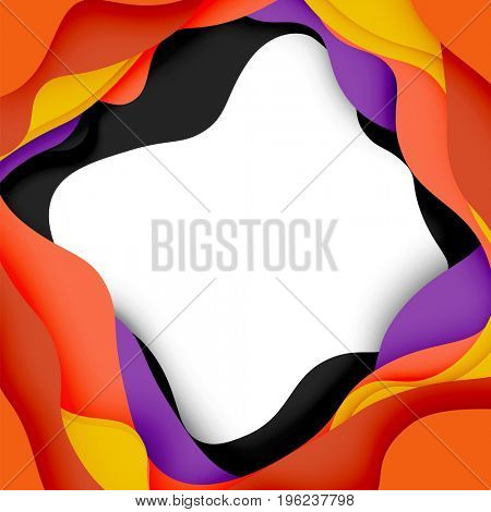 3d abstract background with cut shapes, business presentation, flyer template