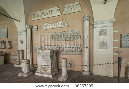 Lateran cloiester in Archbasilica of St. John Lateran (Arcibasilica San Giovanni in Laterano). Italy Rome June 2017
