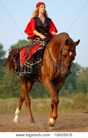 Concurso Hípico en disfraces - gitana