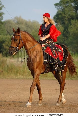 Concurso Hípico en disfraces - gitana