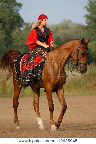 Concurso Hípico en disfraces - gitana