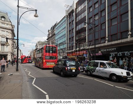People In Oxford Street In London