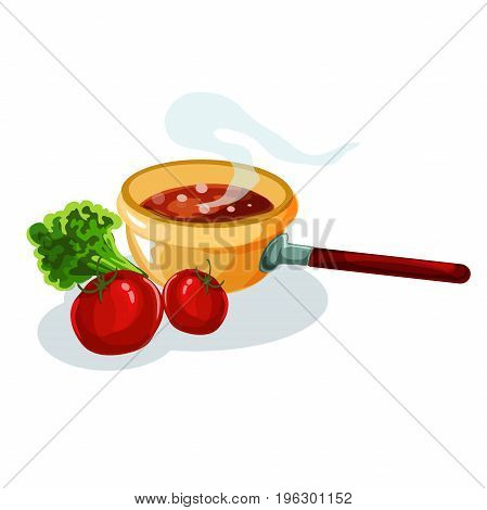 Vector illustration table for festive holiday romantic dinner. Flat style. Isolated on white background. Decorating feast dinner with various dishes.