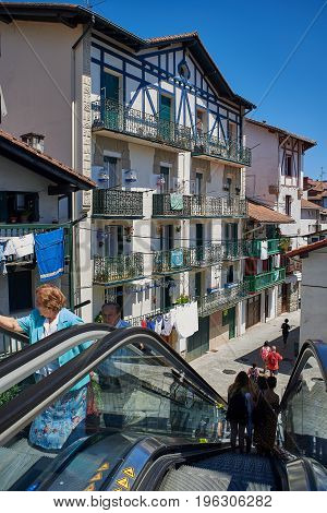 Antique Houses Of Hondarribia, Gipuzkoa, Basque Country, Spain.