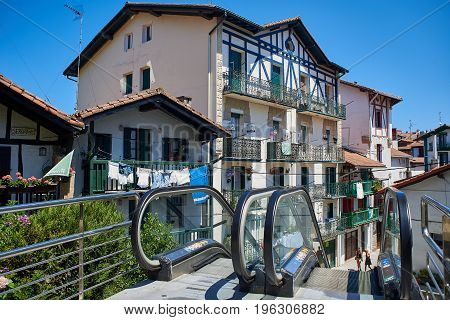 Antique Houses Of Hondarribia, Gipuzkoa, Basque Country, Spain.