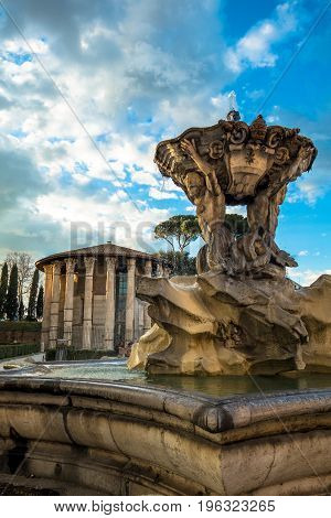 Fontana dei Tritoni Fountain of the Tritons in Rome
