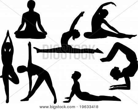 sagome di yoga