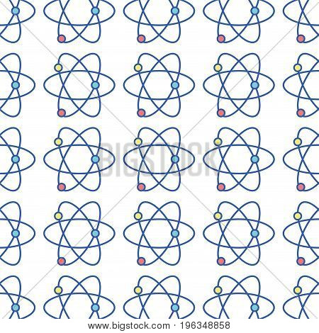 physics atom chemistry science education background vector illustration