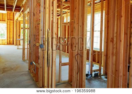 A Stick Built House Under Construction