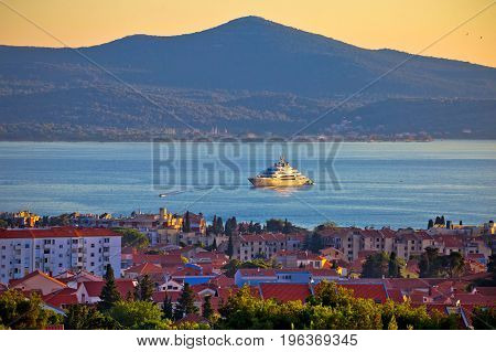 Zadar Waterfront And Ugljan Island Sunset View