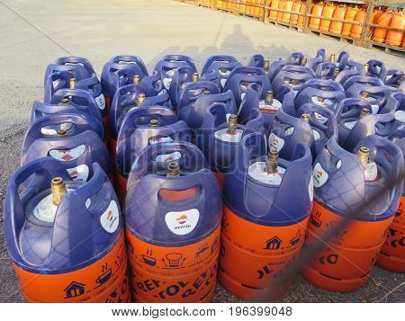 New Style Lightweight Butane Gas Bottles At Depot