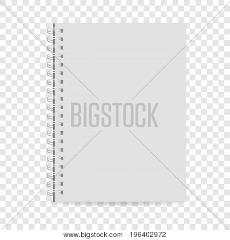 Exercise book icon. Realistic illustration of exercise book vector icon for web
