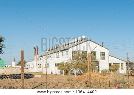 KEETMANSHOOP NAMIBIA - JUNE 13 2017: The historic old power station in Keetmanshoop the capital town of the Karas Region of Namibia
