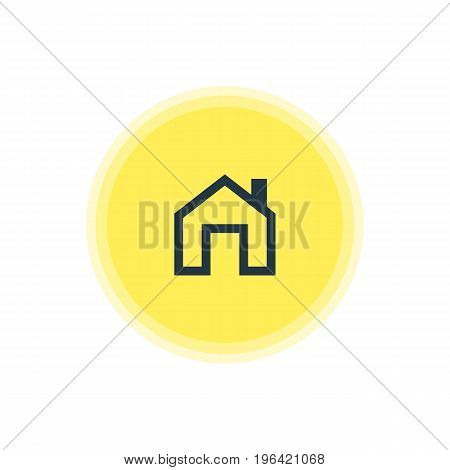 Beautiful User Element Also Can Be Used As Mainpage Element. Vector Illustration Of Homepage Icon.