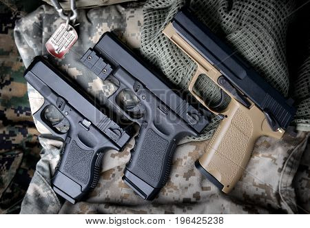 Pistal Automatic Short Hand Gun.