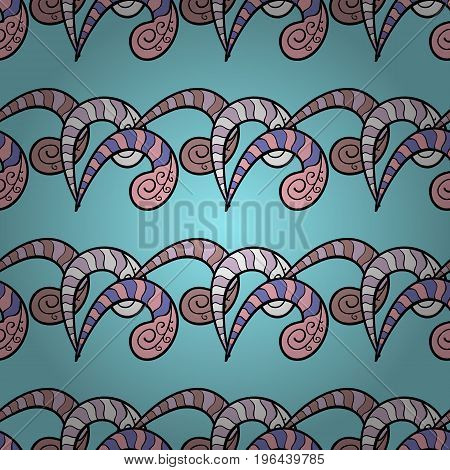 Hand-drawn vector mandala with colored abstract pattern on a colorful background. Bag design.