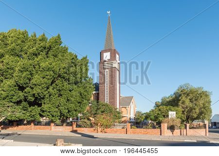 KEETMANSHOOP NAMIBIA - JUNE 13 2017: The Dutch Reformed Church in Keetmanshoop the capital town of the Karas Region of Namibia