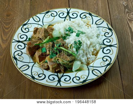 Lamb With Cardamom. Turkish Meat Dish