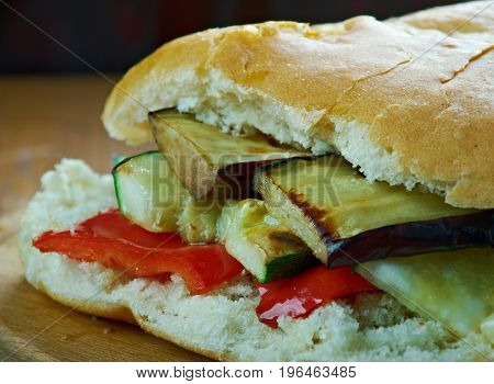 Grilled Ratatouille Muffuletta Sandwich