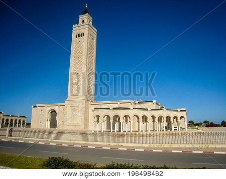 Towers and walls of the Ribat of the Medina in Sousse, Tunisia.