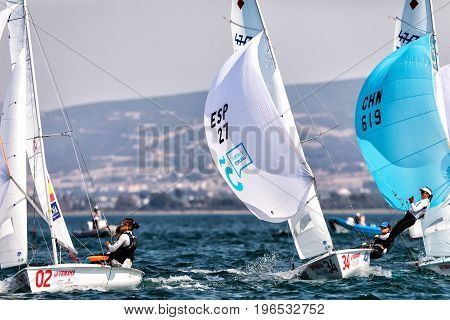 Athletes Yachts In Action During 