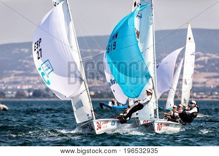 Athletes Yachts In Action During 