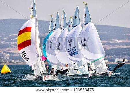 Athletes Yachts In Action During 