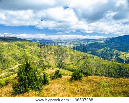 Andean landscape around Samaipata village, Bolivia, South America