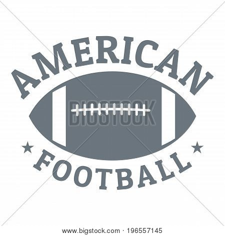 American football logo. Simple illustration of american football vector logo for web design