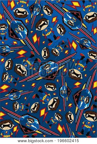 Superhero Shield Pattern