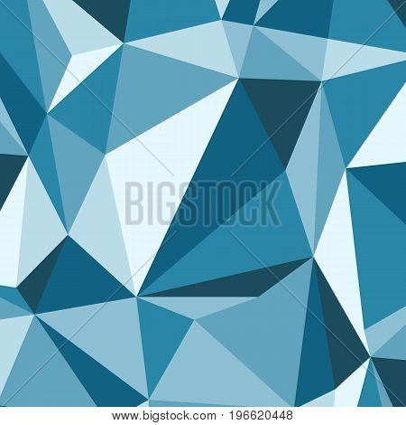 Blue polygon abstract triangle background, stock vector