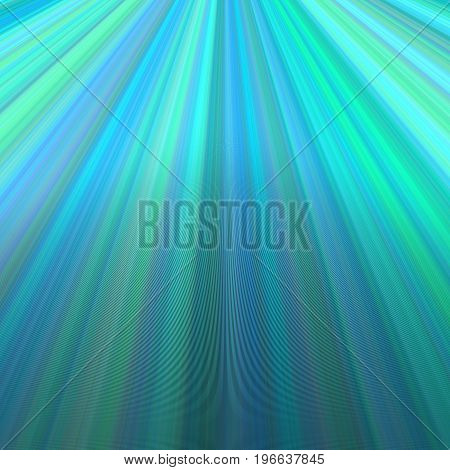 Ray light background design - vector graphic from lines in cyan tones
