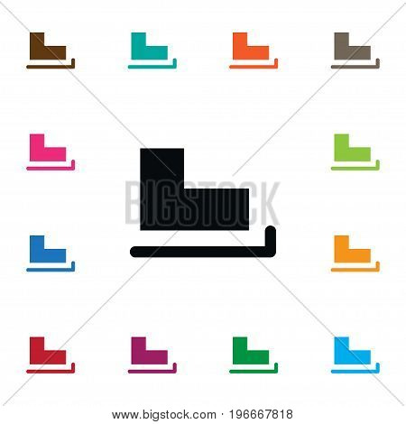 Slide Vector Element Can Be Used For Slide, Skates, Ice Design Concept.  Isolated Skates Icon.