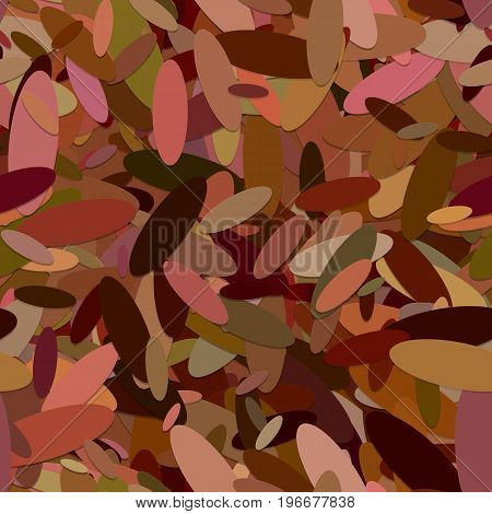 Seamless abstract chaotic elliptical background pattern - vector design from brown toned ellipses with shadow effect