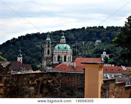 Vackra gamla tornet av Praha