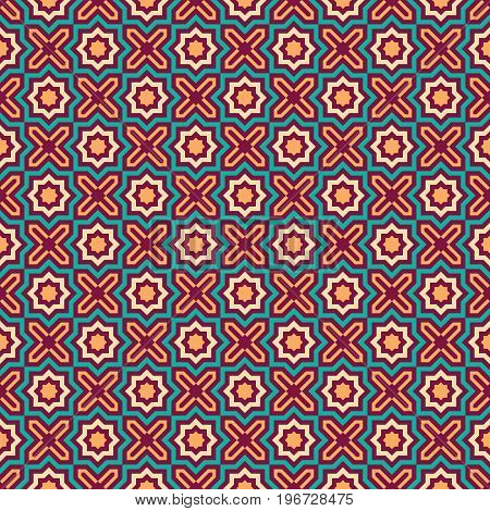 Pattern ready for textile printing or tile floor