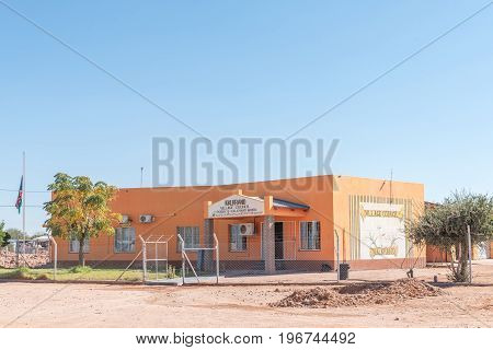 KALKRAND NAMIBIA - JUNE 14 2017: Office of the village council in Kalkrand a village on the B1-road between Mariental and Rehoboth